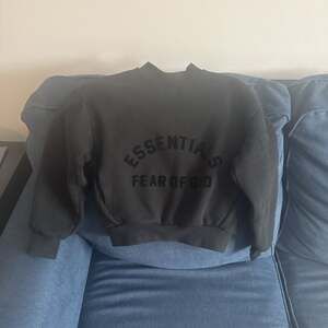 Fear Of God Essentials Mens Core 23 Crew Neck Sweatshirt Jet Black Sz Medium